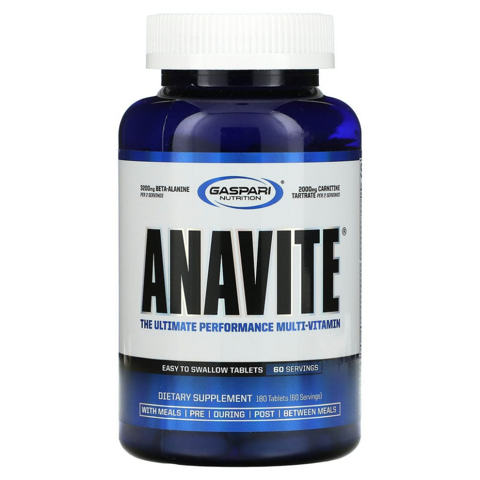 ������ ������ Gaspari Nutrition, ANAVITE, �������������� ��� ������������ �����������������, 180 ��������  IHerb (������) ����