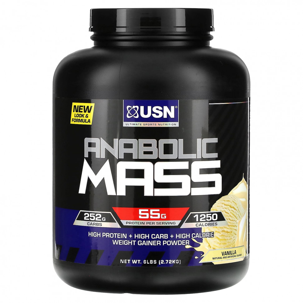 ������ ������ USN, Anabolic Mass, ������, 2,72 �� (6 ������)  IHerb (������) ����