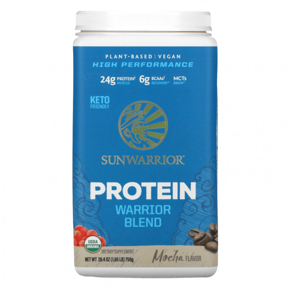������ ������ Sunwarrior, Warrior Blend Protein, ����� �����, 750 � (1,65 �����)  IHerb (������) ����