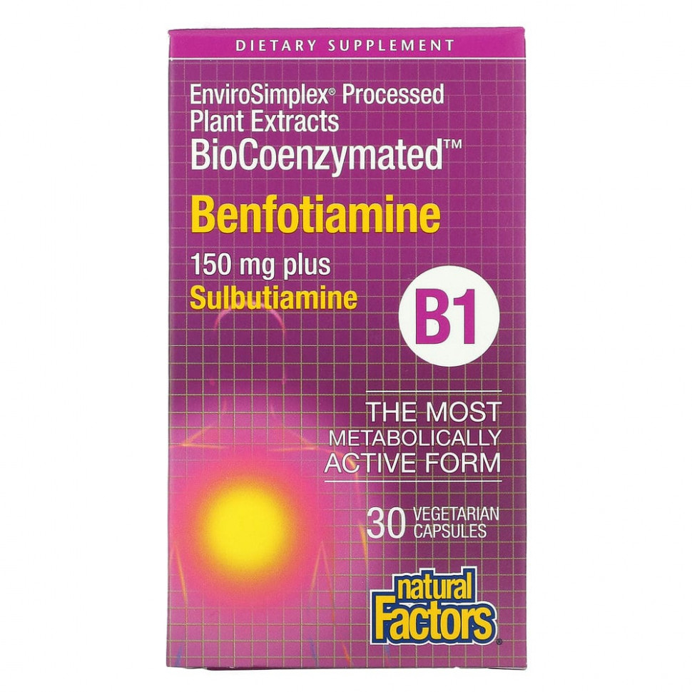  Natural Factors, BioCoenzymated, B1,   , 150 , 30      -     , -, 