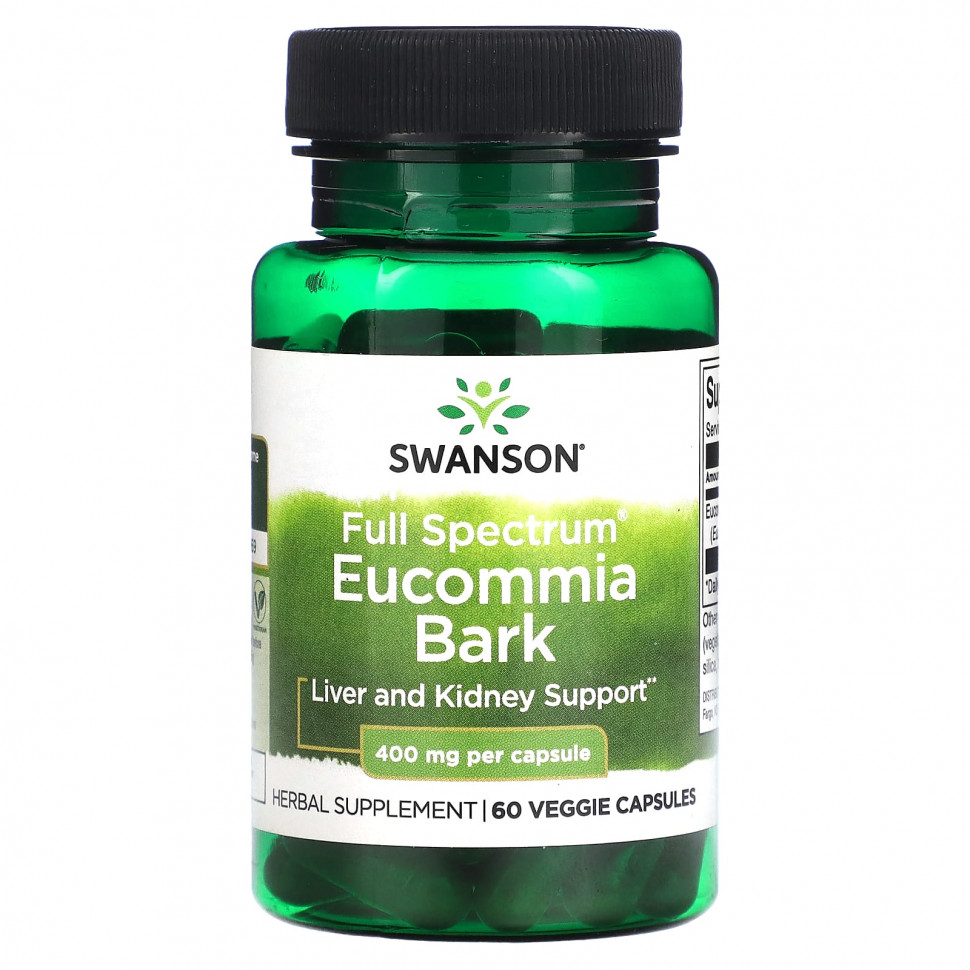 ������ ������ Swanson, Full Spectrum Eucommia Bark, 400 ��, 60 ������������ ������  IHerb (������) ����