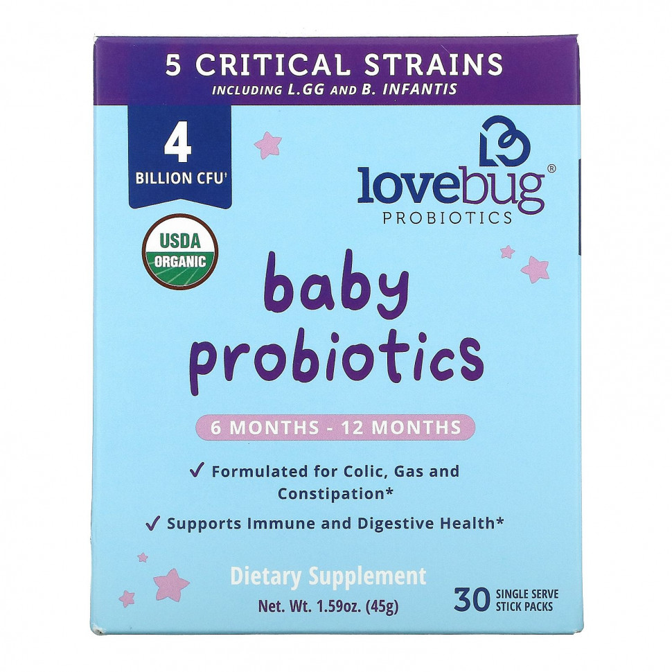  LoveBug Probiotics,  ,    6  12 , 4  , 30      -     , -, 