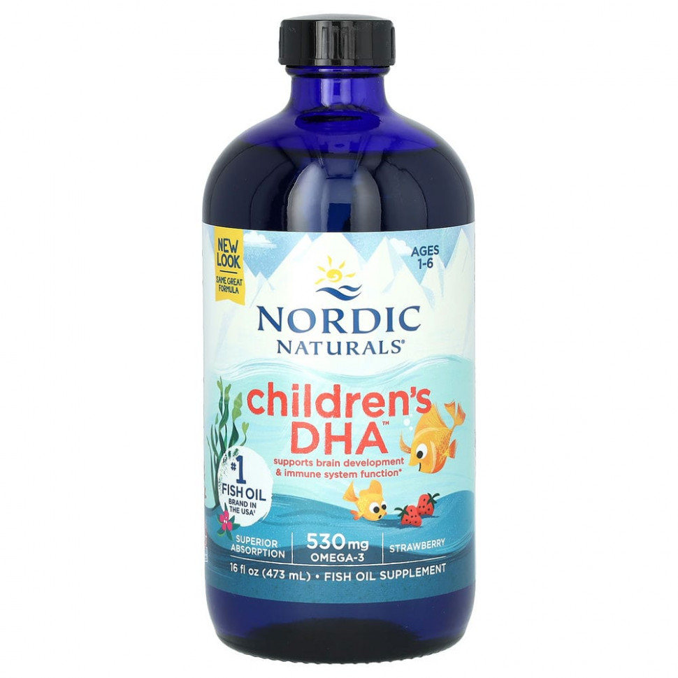  Nordic Naturals, Children's DHA, ,      1   6 , 530 , 473  (16  )    -     , -, 