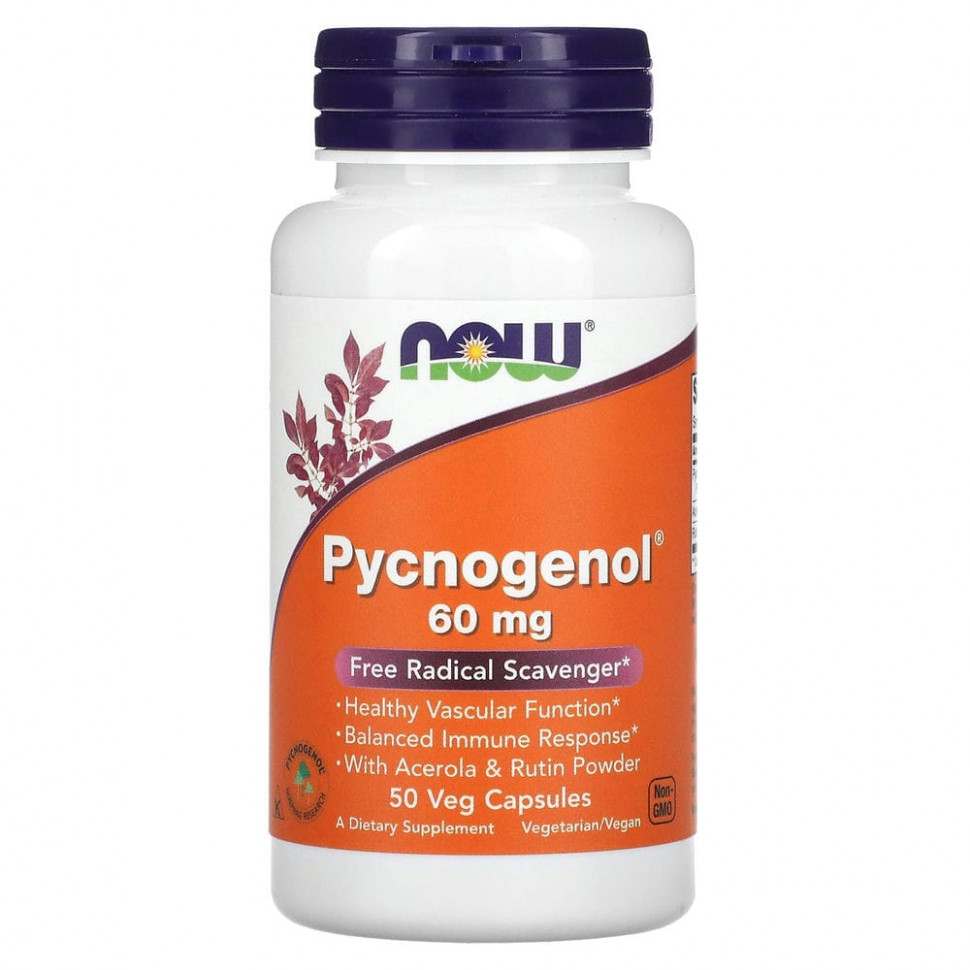  NOW Foods, Pycnogenol (), 60 , 50      -     , -, 