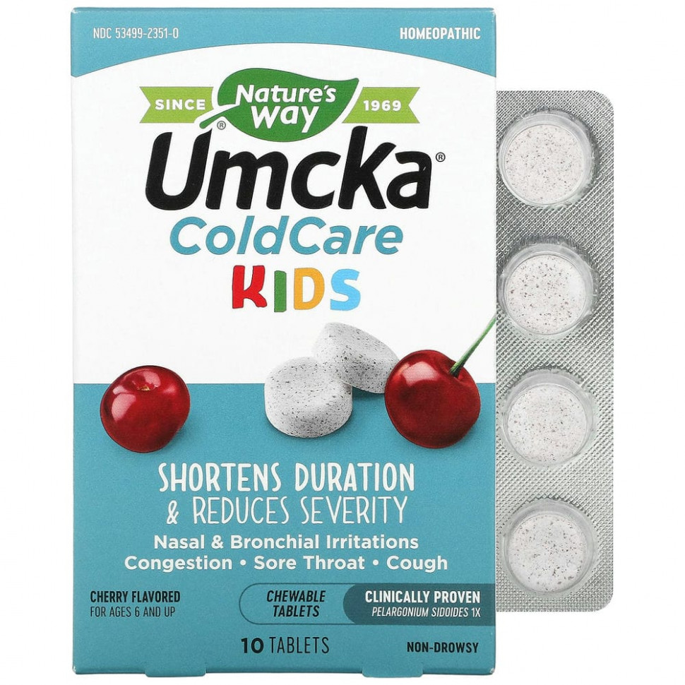  Nature's Way, Umcka, ColdCare Kids,    6 , , 10      -     , -, 