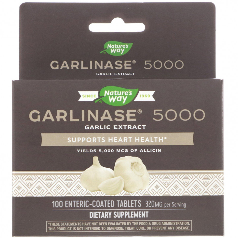  Nature's Way, Garlinase 5000, 320 , 100 ,  -     -     , -, 