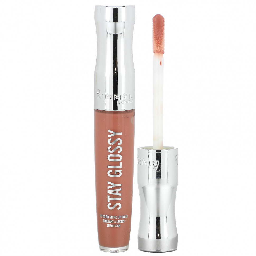 ������ ������ Rimmel London, Stay Glossy, ����� ��� ���, ������� 133 Bare Minimum, 5,5 �� (0,18 ����. �����)  IHerb (������) ����