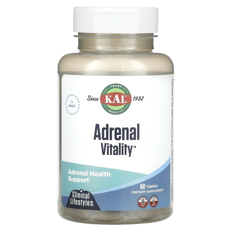 ������ ������ KAL, Adrenal Vitality, 60 ��������  IHerb (������) ����