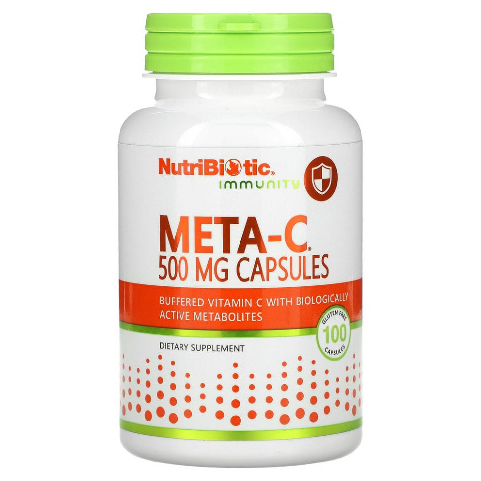  NutriBiotic, Immunity, Meta-C, 500 , 100       -     , -, 