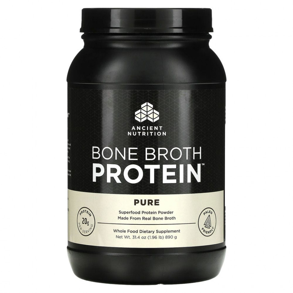  Dr. Axe / Ancient Nutrition, Bone Broth Protein,  , 890  (1,96 )    -     , -, 