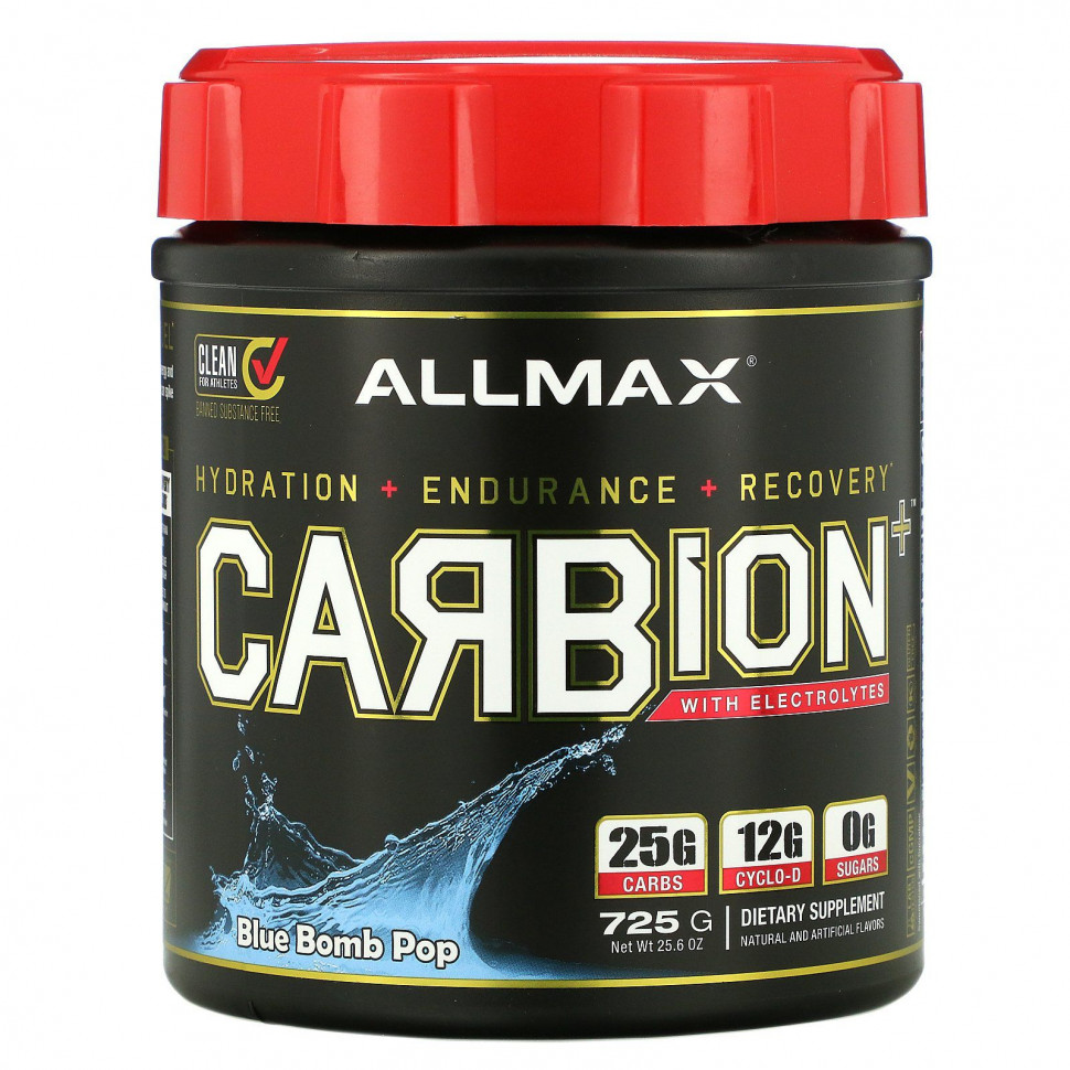  ALLMAX Nutrition, CARBion +  , Blue Bomb Pop, 25,6  (725 )    -     , -, 