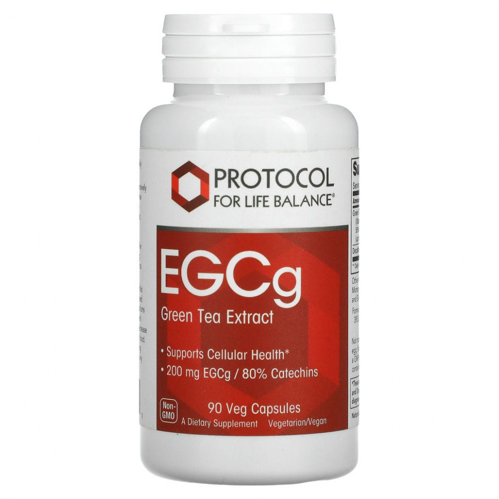 ������ ������ Protocol for Life Balance, EGCG, �������� �������� ���, 200 ��, 90 �������������� ������  IHerb (������) ����