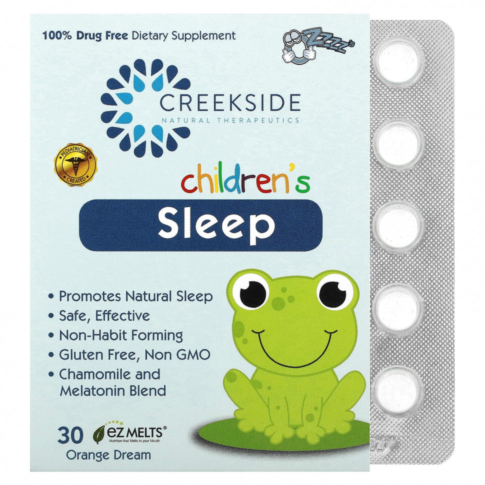  Creekside Natural Therapeutics, Children's Sleep, Orange Dream`` 30 EZ Melts    -     , -, 