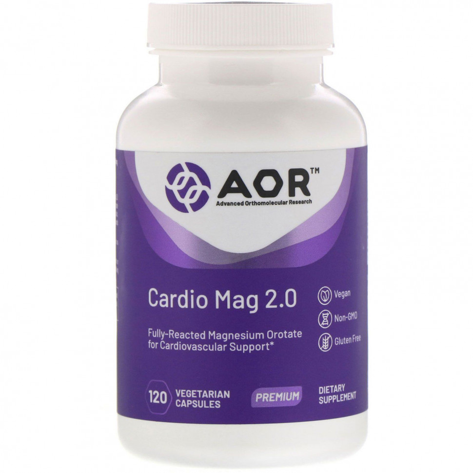 ������ ������ Advanced Orthomolecular Research AOR, Cardio Mag 2.0, 120 ������������ ������  IHerb (������) ����