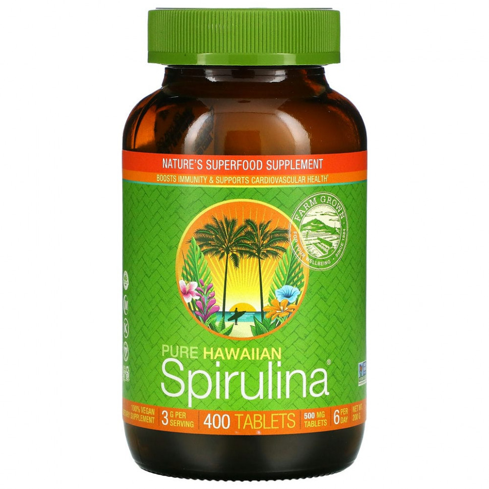  Nutrex Hawaii, Pure Hawaiian Spirulina, 400     -     , -, 