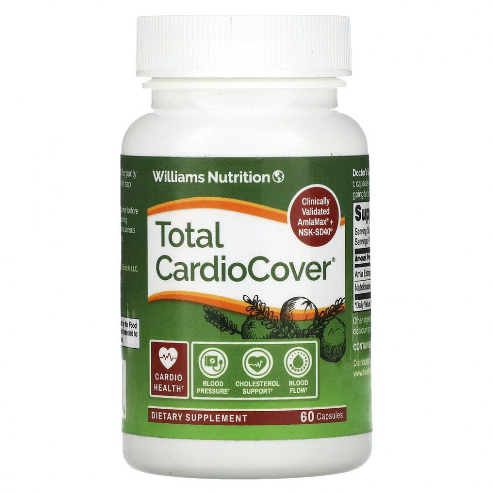  Williams Nutrition, Total CardioCover, 60     -     , -, 