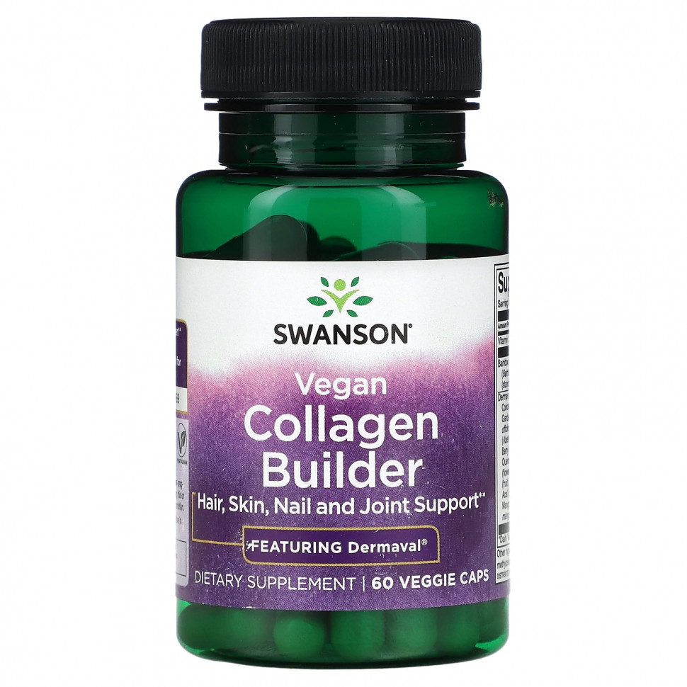  Swanson, Vegan Collagen Builder, 60      -     , -, 