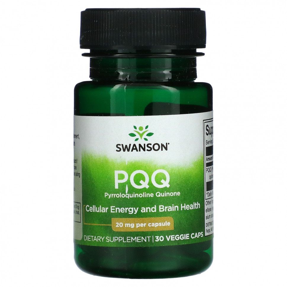 ������ ������ Swanson, PQQ, 20 ��, 30 ������������ ������  IHerb (������) ����
