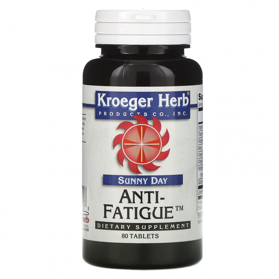  Kroeger Herb Co, Sunny Day, Anti-Fatigue,   , 80     -     , -, 