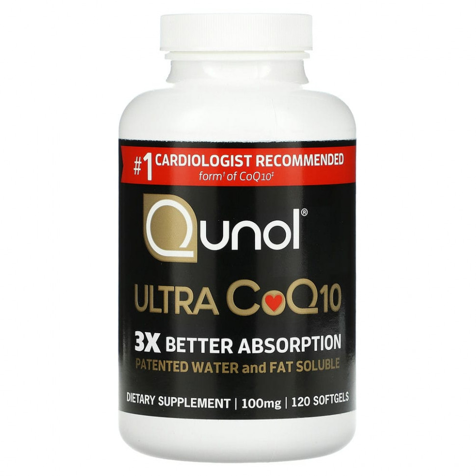  Qunol, Ultra CoQ10, 100 ml, 120 Softgels    -     , -, 