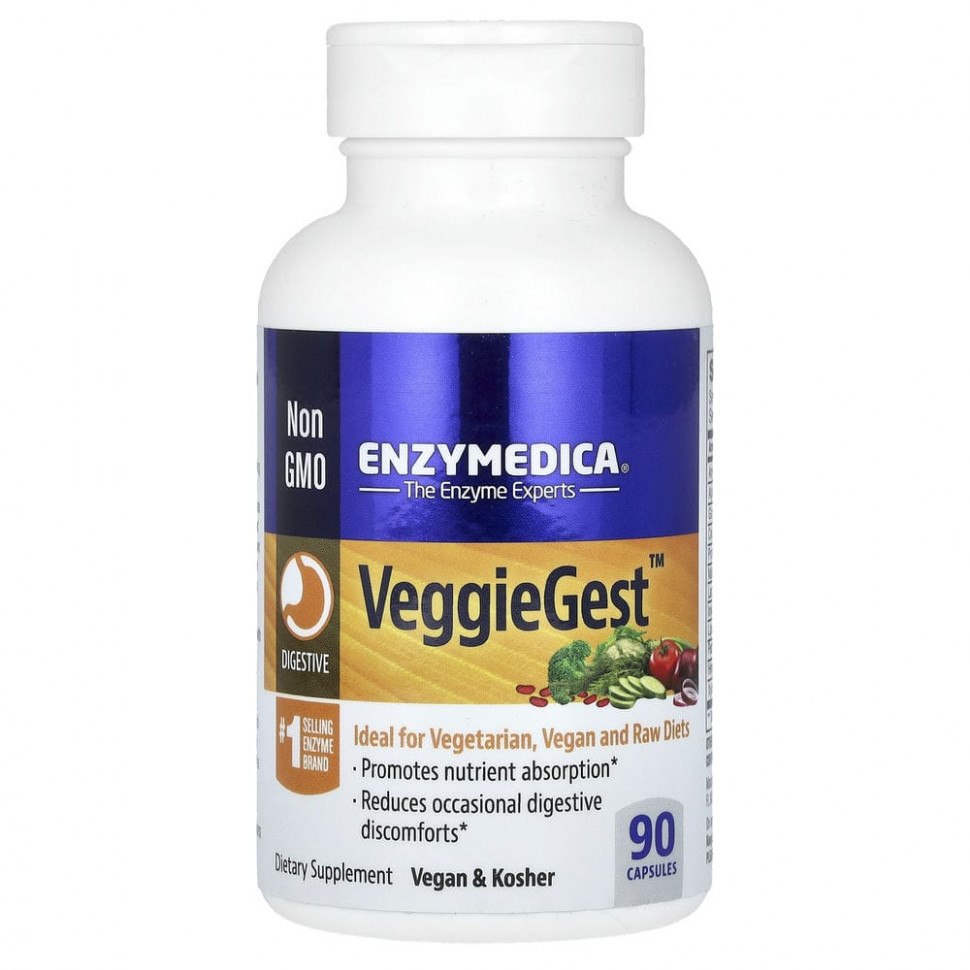 ������ ������ Enzymedica, VeggieGest, (���������� �������� Gastro), 90 ������  IHerb (������) ����