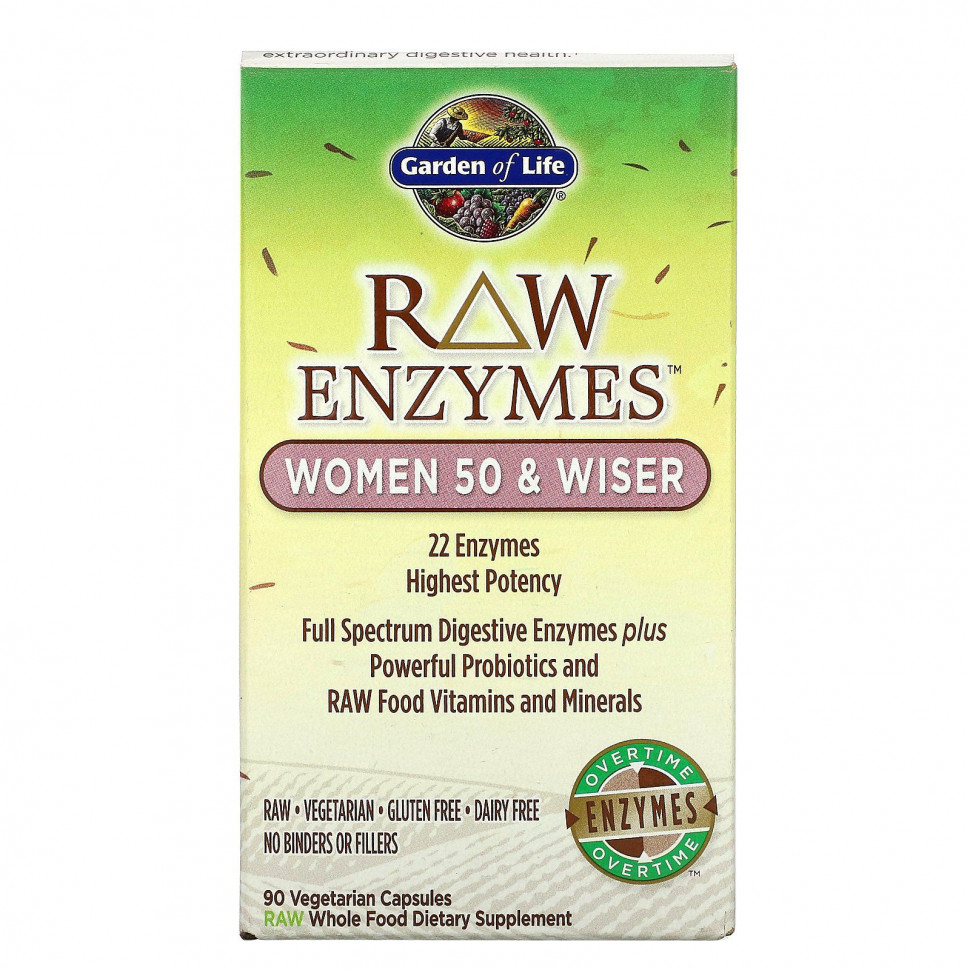  Garden of Life, RAW Enzymes,    50 , 90      -     , -, 