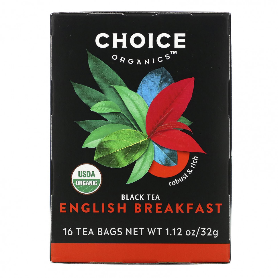 ������ ������ Choice Organic Teas, Black Tea, English Breakfast, 16 ������ ���������, 32 � (1,12 �����)  IHerb (������) ����