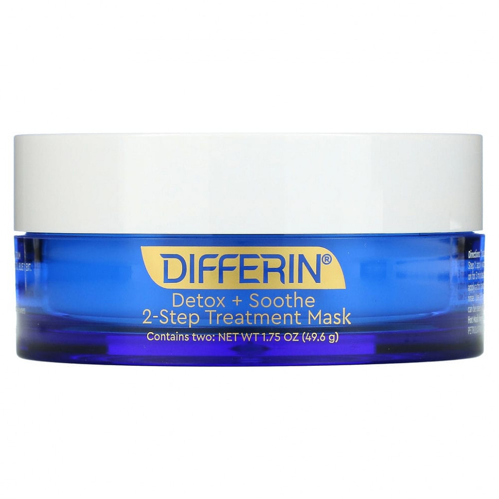 ������ ������ Differin, Detox + Soothe, 2-Step Beauty Treatment Mask, 1.75 oz (49.6 g)  IHerb (������) ����