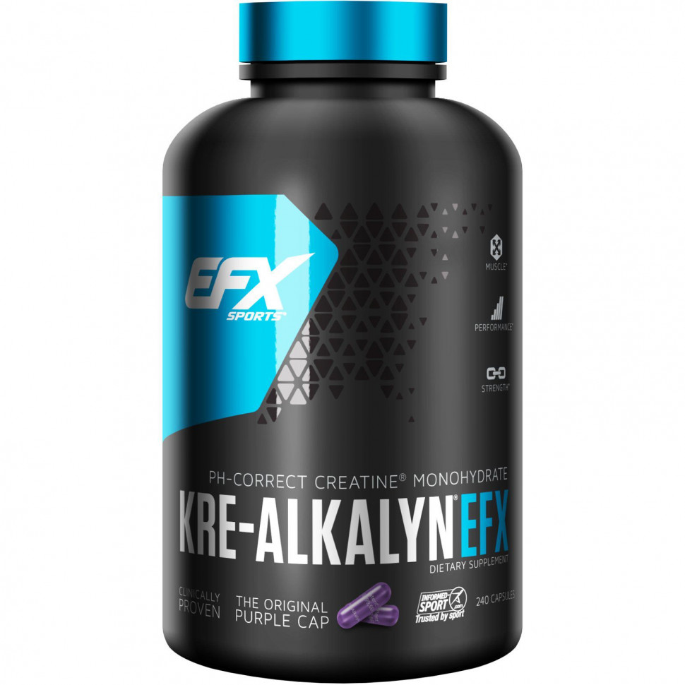 ������ ������ EFX Sports, Kre-Alkalyn EFX, �������, 240 ������  IHerb (������) ����