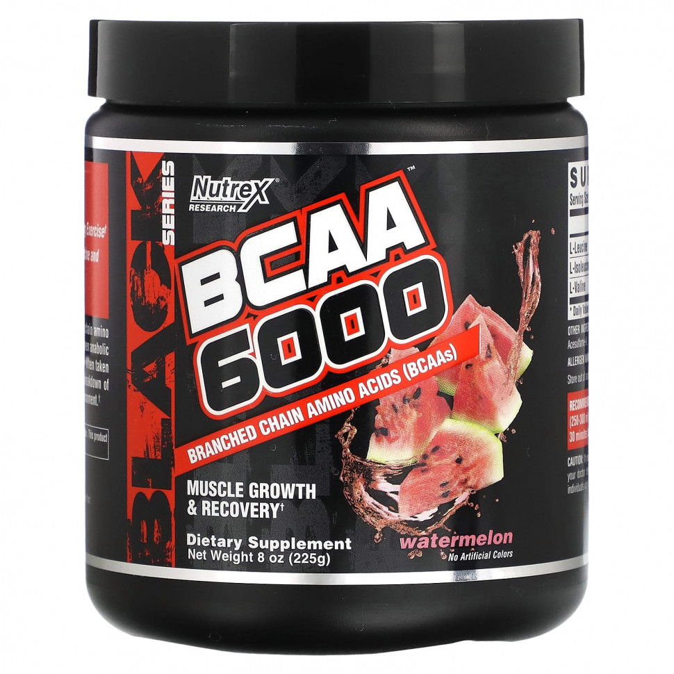  Nutrex Research, BCAA 6000, , 225  (8,2 )    -     , -, 