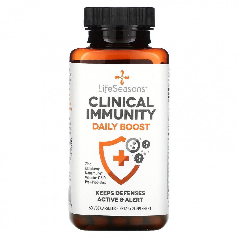  LifeSeasons, Clinical Immunity Daily Boost, 60 Veg Capsules    -     , -, 