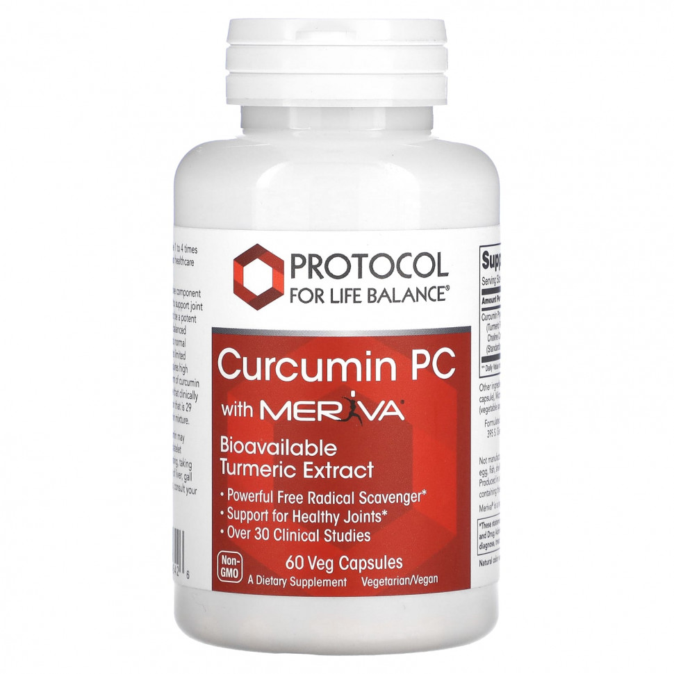  Protocol for Life Balance, Curcumin PC with Meriva, 60      -     , -, 