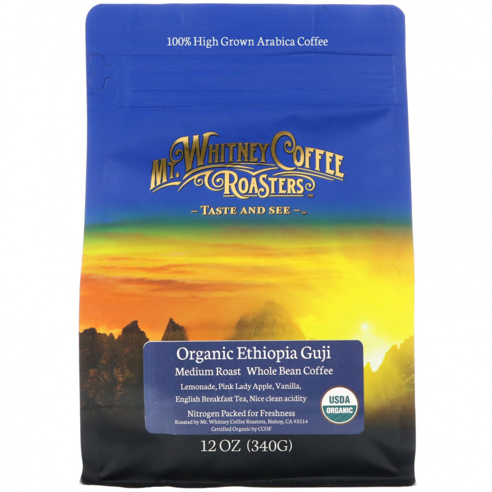  Mt. Whitney Coffee Roasters, Organic Ethiopia Guji,    ,  , 340  (12 )    -     , -, 