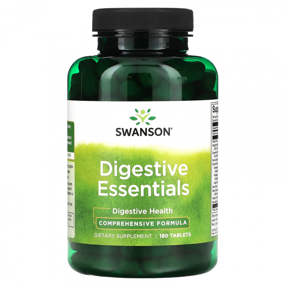  Swanson, Digestive Essentials, 180     -     , -, 