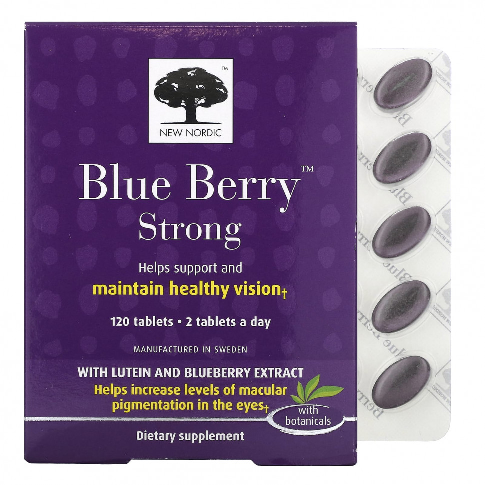  New Nordic US Inc, Blue Berry Strong, 120     -     , -, 