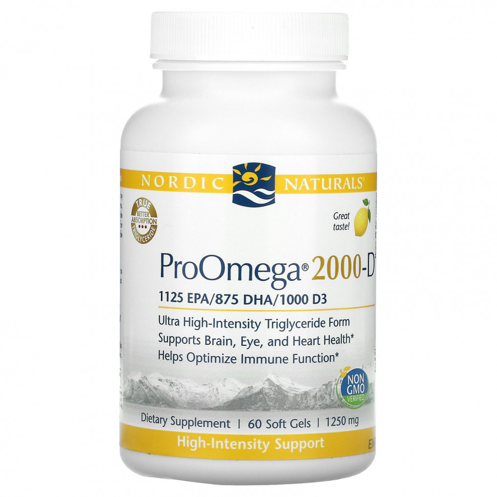  Nordic Naturals, ProOmega 2000-D, , 1250 , 60      -     , -, 