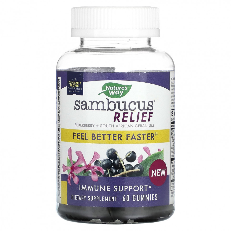  Nature's Way, Sambucus Relief,  ,    , 60      -     , -, 