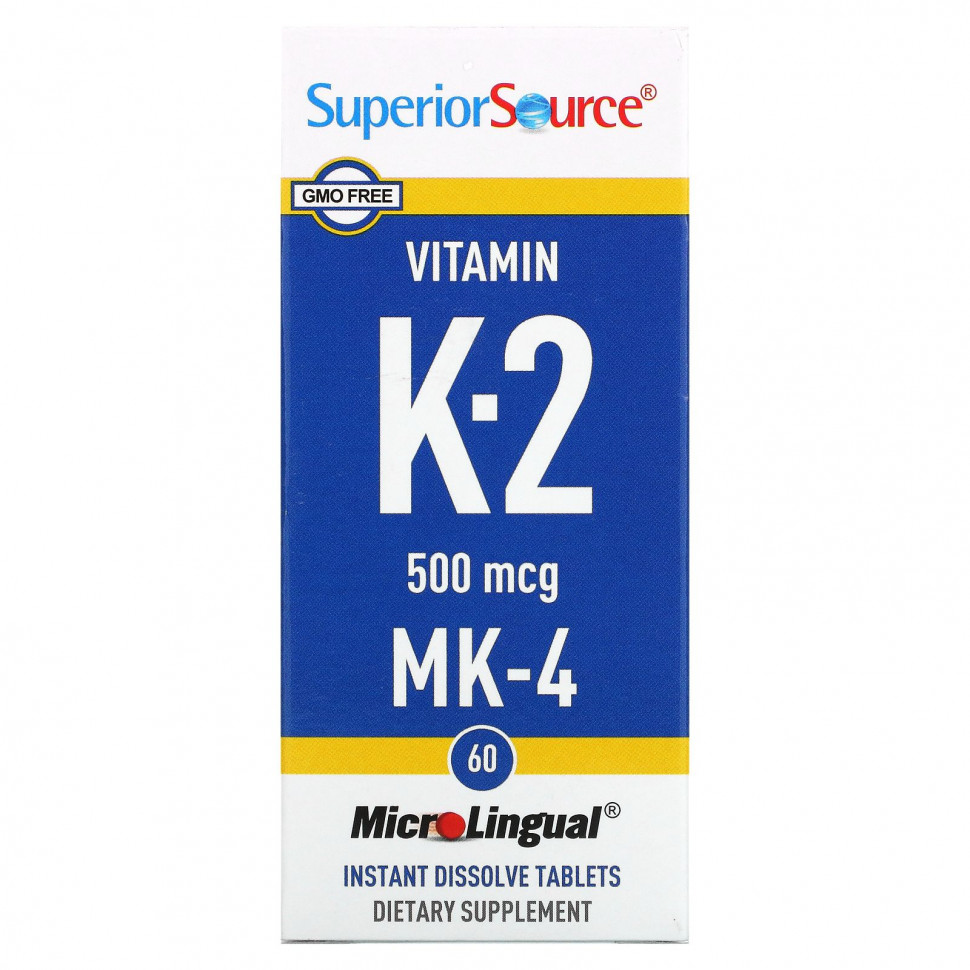  Superior Source,  K2, 500 , 60   MicroLingual    -     , -, 