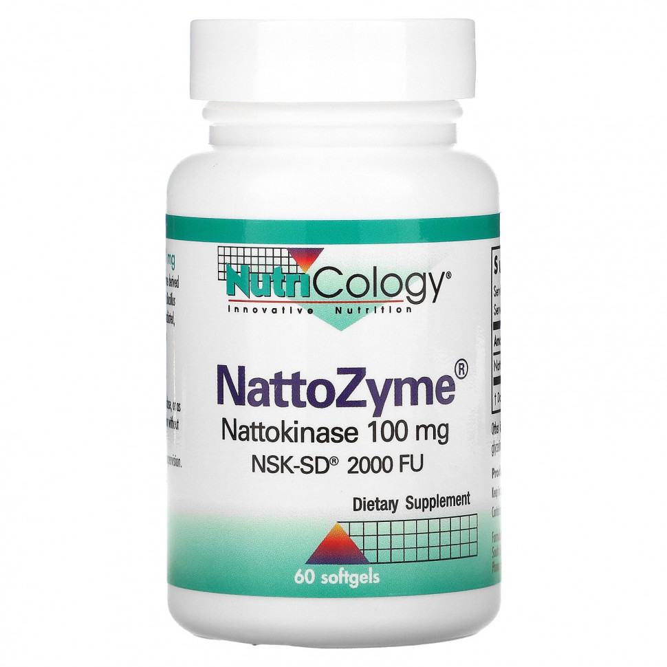  Nutricology, NattoZyme, 100 , 60      -     , -, 