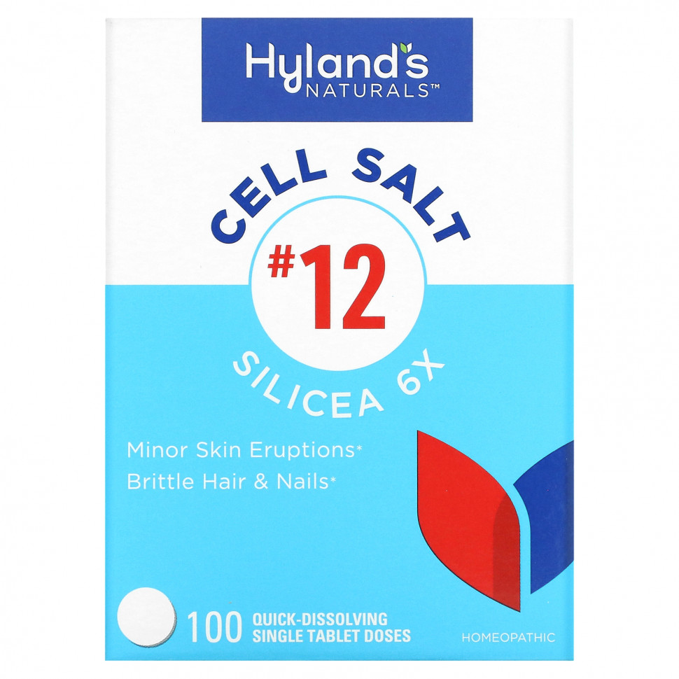  Hyland's, Cell Salt # 12, Silicea 6X, 100      -     , -, 