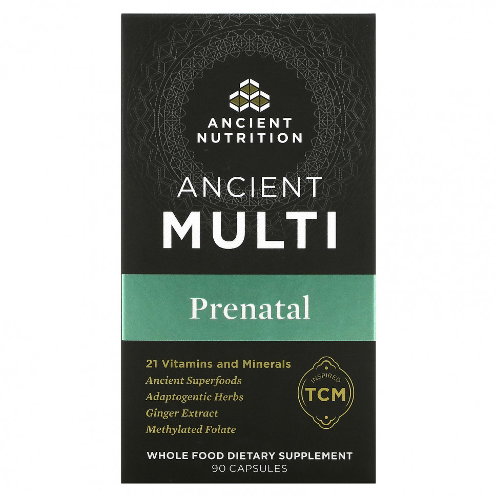  Dr. Axe / Ancient Nutrition, Ancient Multi Prenatal, 90     -     , -, 