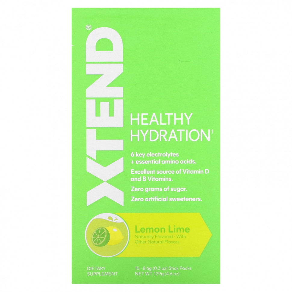 ������ ������ Xtend, Healthy Hydration, ����� � ����, 15 ��������� �� 8,6 � (0,3 �����)  IHerb (������) ����