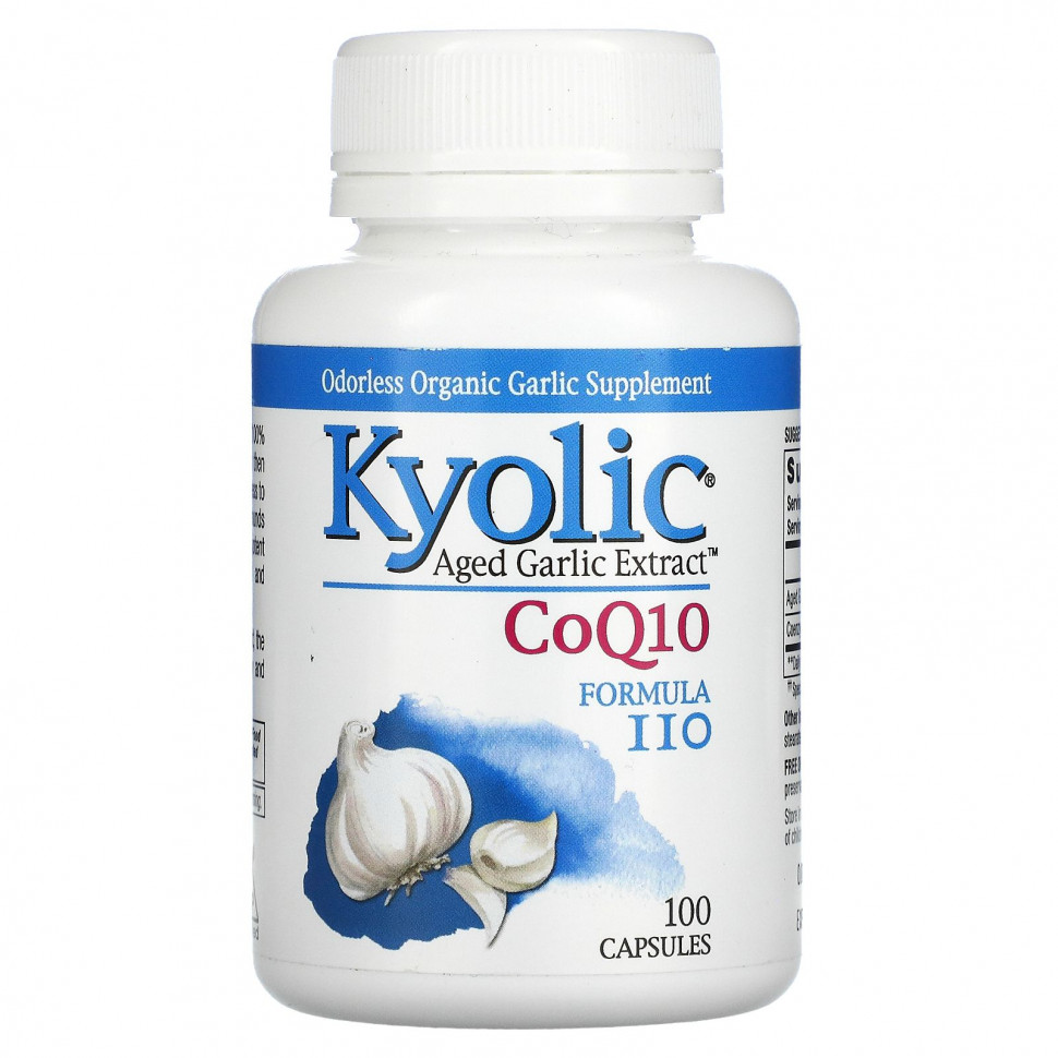  Kyolic, Aged Garlic Extract, CoQ10,  110, 100     -     , -, 