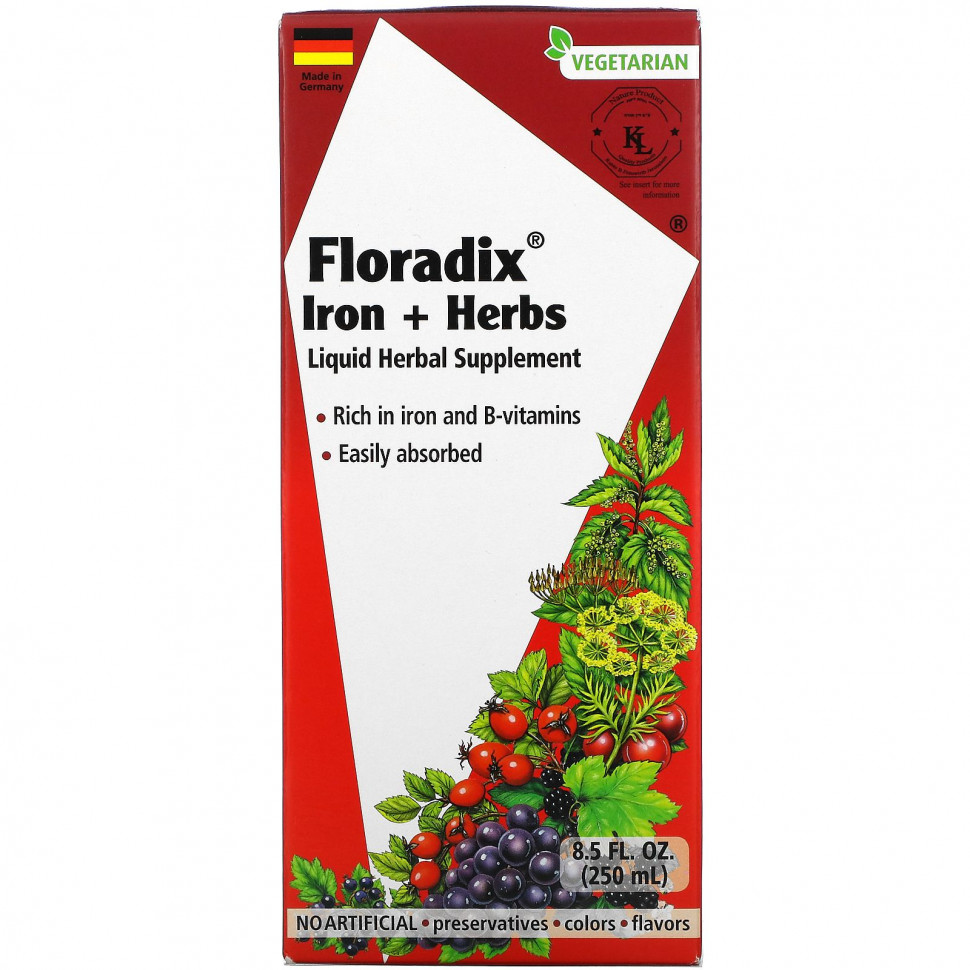  Gaia Herbs, Floradix,   ,   , 250  (8,5 . )    -     , -, 