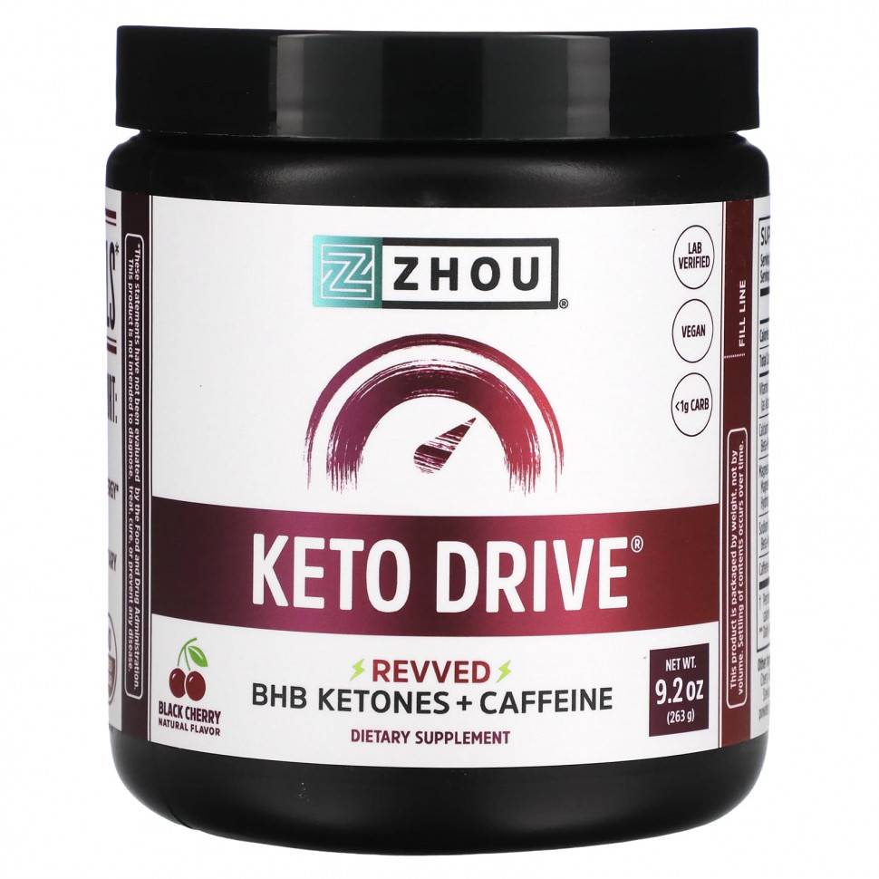������ ������ Zhou Nutrition, Keto Drive, Revved, ������ �����, 263 � (9,2 �����)  IHerb (������) ����