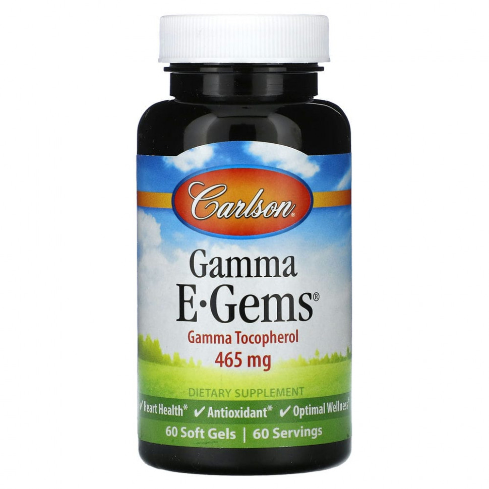 ������ ������ Carlson, Gamma E-Gems, 465 ��, 60 ������ ��������  IHerb (������) ����