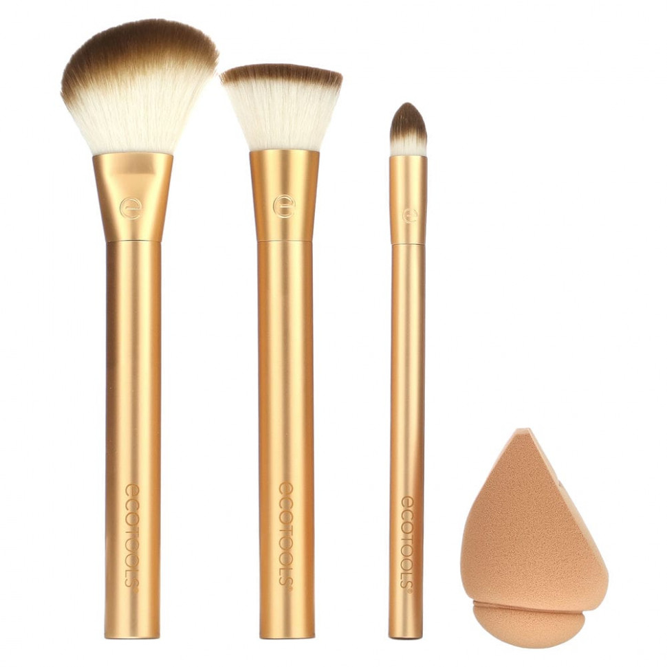  EcoTools, Precious Metals, Face Blend + Sculpt Set,   4     -     , -, 