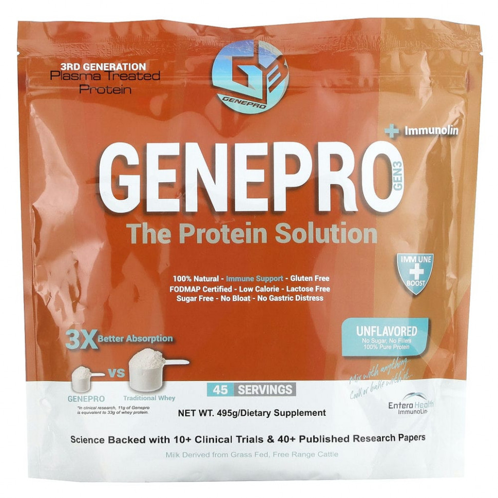 ������ ������ GENEPRO, The Protein Solution + Immunolin, ��� �������, 495 �  IHerb (������) ����