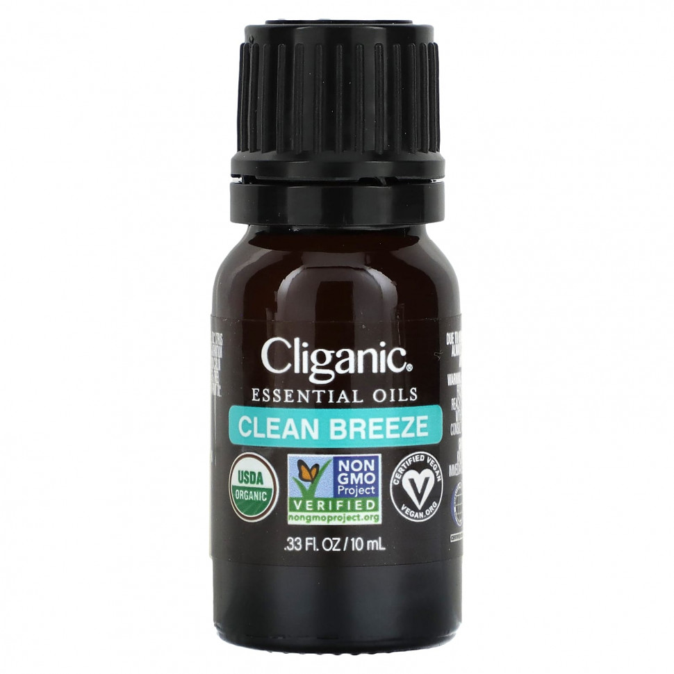 ������ ������ Cliganic, ����� ������� �����, Clean Breeze, 10 �� (0,33 �����)  IHerb (������) ����