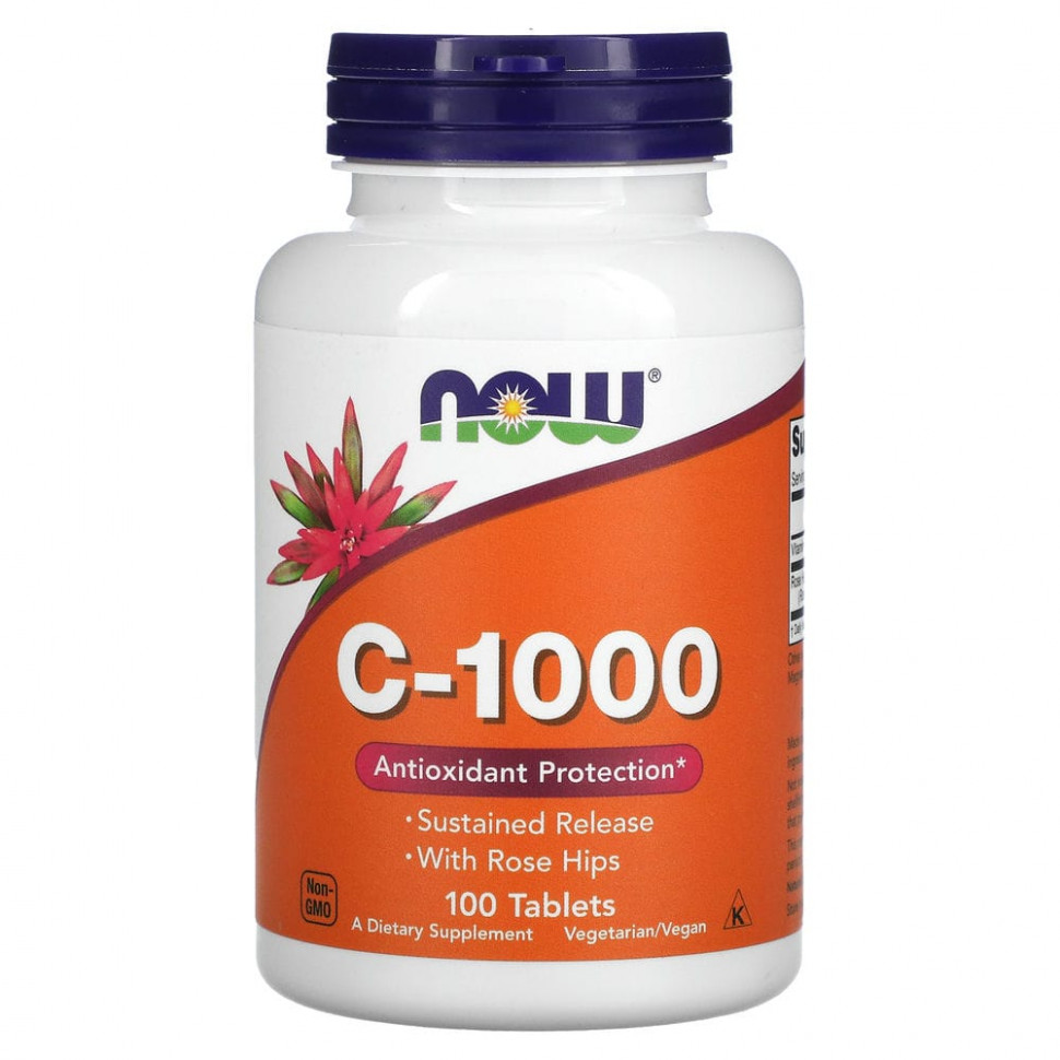  NOW Foods, C-1000, 100     -     , -, 